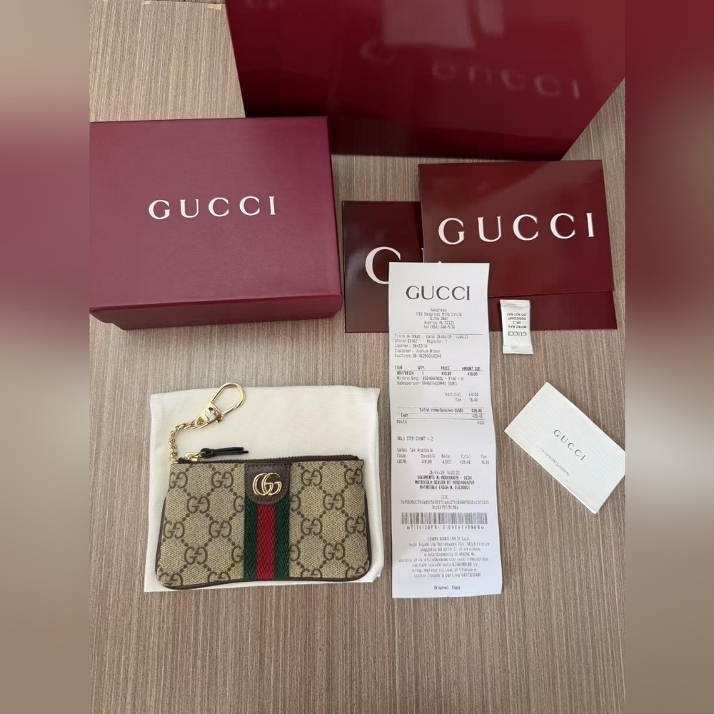 Gucci Ophidia zip key pouch